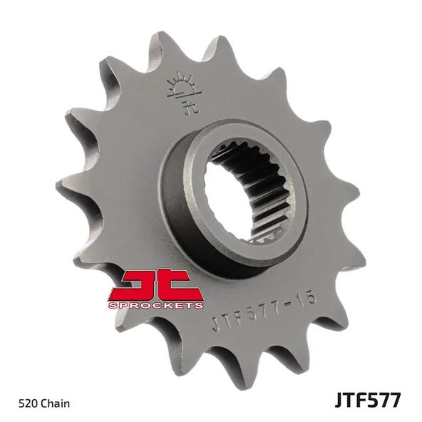 KAUÇUK DESTEKLİ SESSİZ ÖN DİŞLİ / YAMAHA / XT 600 E / 600cc / (ORİJİNAL DİŞLİ SAYISI) / 1990-1991-1992-1993-1994-1995-1996-1997-1998-1999-2000-2001-2002-2003