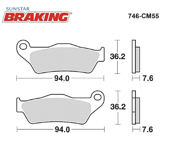 SİNTERLİ FREN BALATASI / APRILIA / SRV / 850cc / ÖN İKİ TAKIM KULLANIR / 2012-2013-2014-2015-2016 - 2