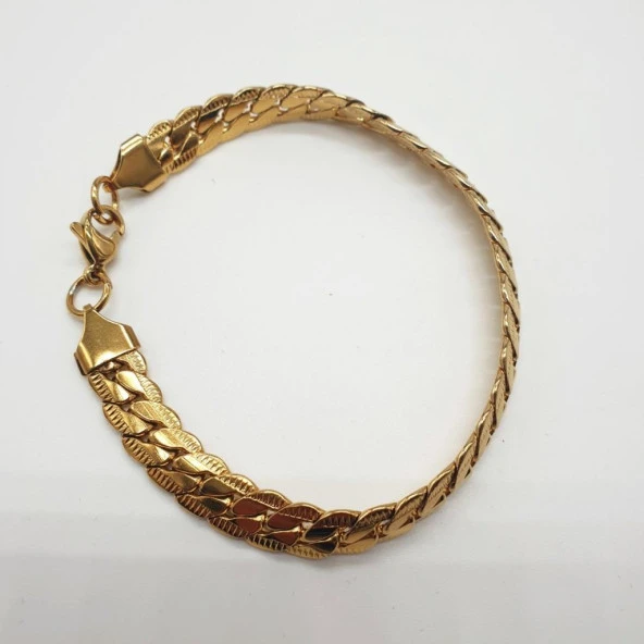 Altın Renk Çelik Bileklik - 7