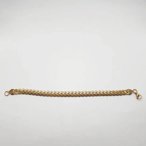 Altın Renk Çelik Bileklik - 10