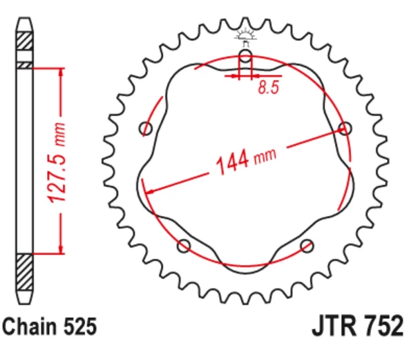 ARKA DİŞLİ / DUCATI / EVO / 848cc / (DİŞLİ SAYISI : ORİJİNAL+2) / 2011-2012-2013