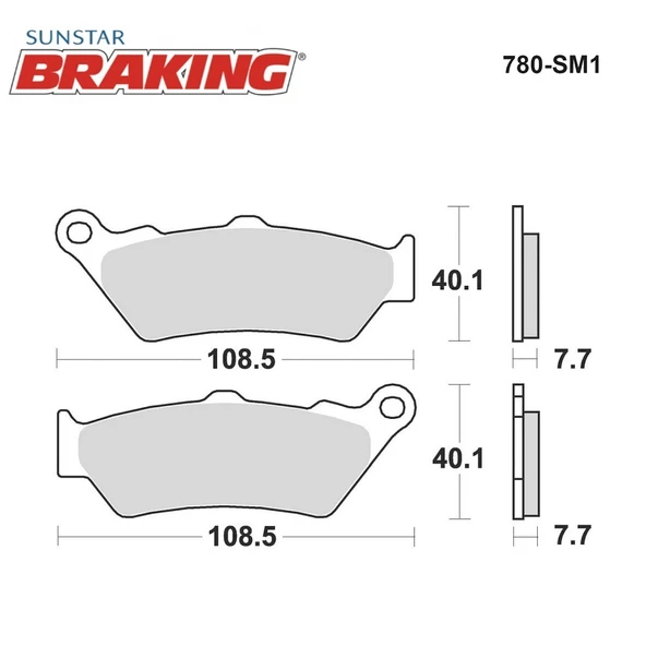 YARI METALİK FREN BALATASI / APRILIA / ETV CAPONORD / 1000cc / ÖN İKİ TAKIM KULLANIR / 2001-2002-2003-2004-2005-2006-2007