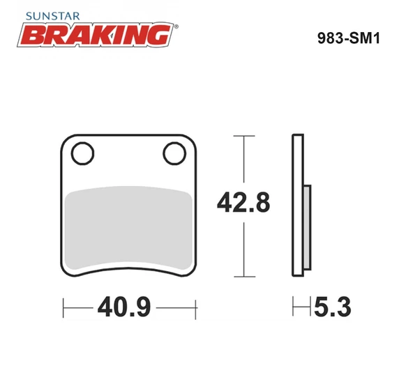 YARI METALİK EL FREN BALATASI / APRILIA / SRV / 850cc / EL FRENİ  / 2012-2013-2014-2015-2016