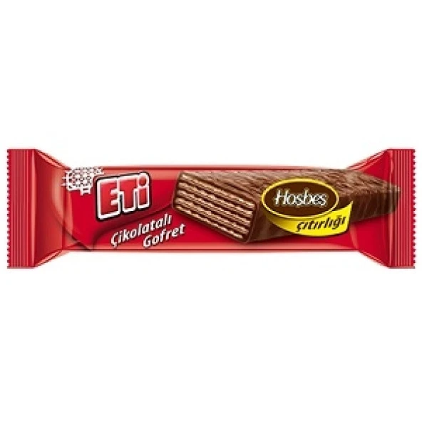 ETİ ÇİKOLATALI GOFRET HOŞBEŞ ÇITIRLIĞI 34 G