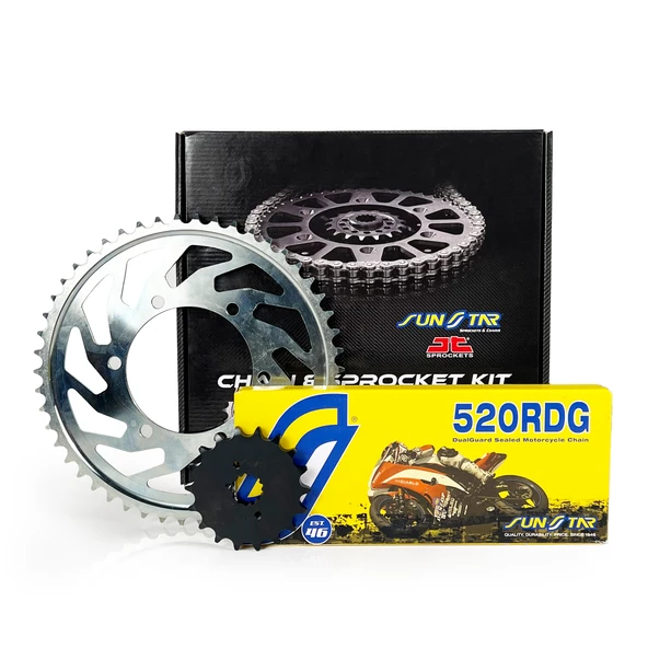 ZİNCİR DİŞLİ SETİ YAMAHA WR F (450 cc) (2007-2009) / YAMAHA / WR F / 450cc / (ÖN DİŞLİ SAYISI : ORİJİNAL+1) / 2007-2008-2009