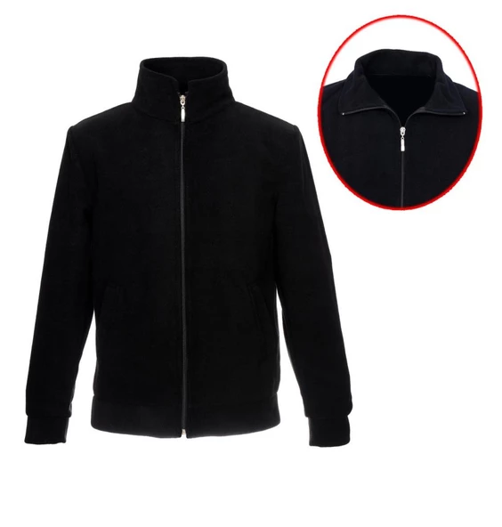 Siyah Renk Erkek Polar Mont - 5