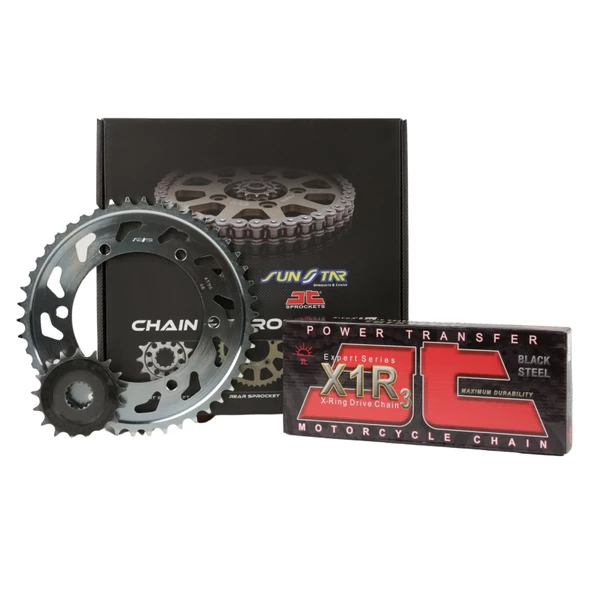 ZİNCİR DİŞLİ SETİ CF MOTO NK (600 cc) (2022) / CF MOTO / NK / 600cc / ZİNCİR: JT-520X1R3 (Çelik)-118 / ÖN-ARKA DİŞLİ :  JT (14T-46T) / 2022