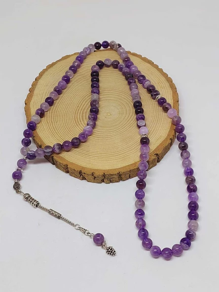 Ametist Taşı 99luk Tesbih 8mm (8968) - Resim 2