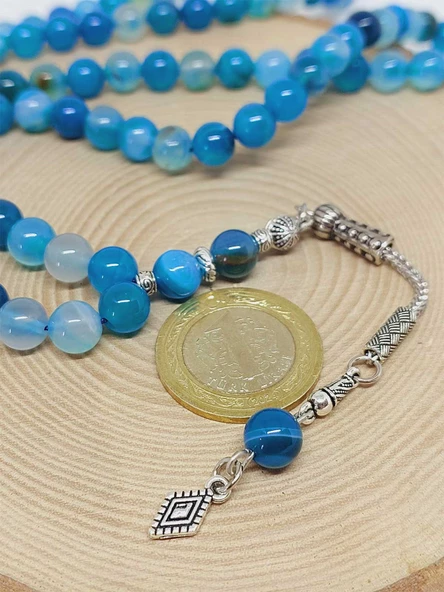 Akik Taşı 99luk Tesbih 8mm (4001) - Resim 5