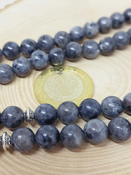 Spektrolit Taşı 99luk Tesbih 8mm (3200) - Resim 3