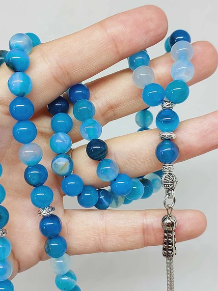 Akik Taşı 99luk Tesbih 8mm (4001) - Resim 4