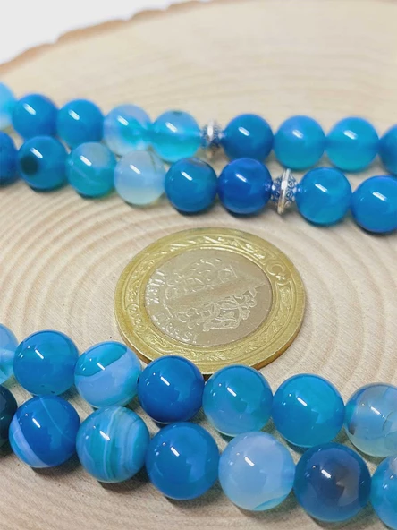 Akik Taşı 99luk Tesbih 8mm (4001) - Resim 3