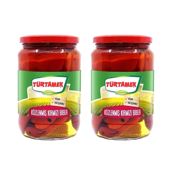 Tamek Türtamek Közlenmiş Biber 670 gr 2 li