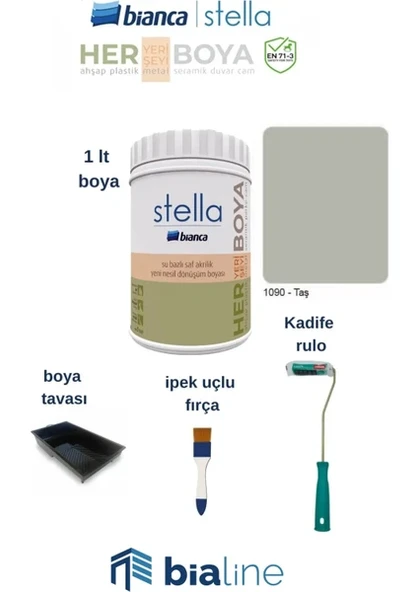 Bianca Stella Boya Seti - Taş