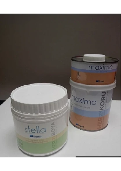 Bianca Bianca Stella Su Bazlı 500 ml Boya + 500 ml Maximo Set