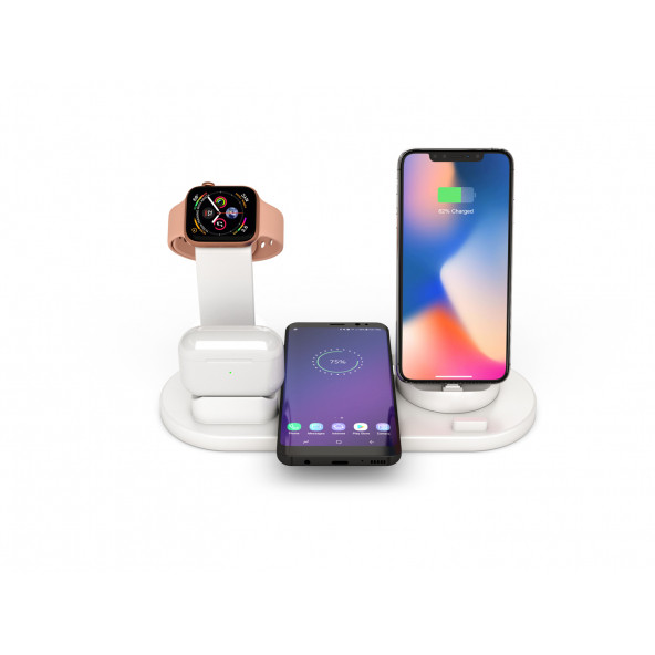 Native Audio UD-15 4 in 1 Kablosuz 10W Hızlı Şarj Masaüstü Standı - 3