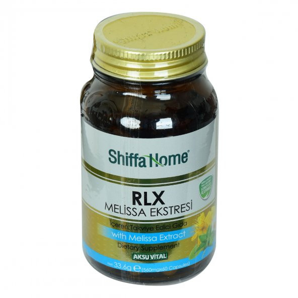Aksuvital Shiffa Home RLX Melissa Ekstresi Diyet Takviyesi 560 Mg x 60 Kapsül - 4