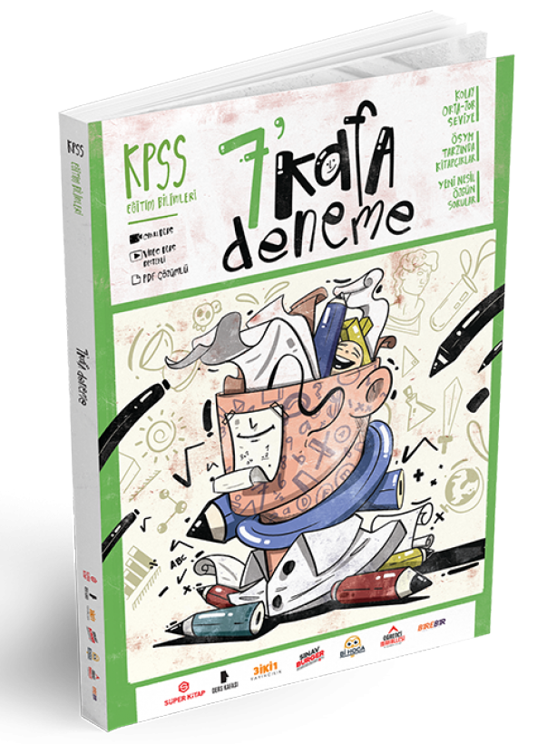 KPSS Eğitim Bilimleri 7 Kafa Deneme Süper Kitap Yayınları