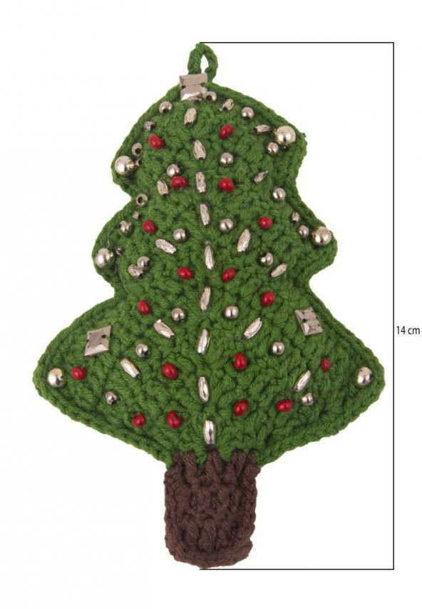 Amigurumi El Yapımı Yılbaşı Ağacı Organik Dokuma Oyuncak - 2