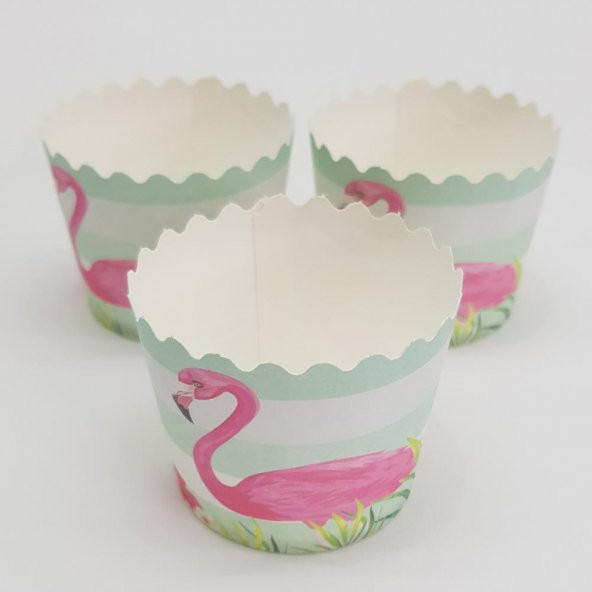Flamingo Cupcake (Muffin) Kabı (25 adet) - 2