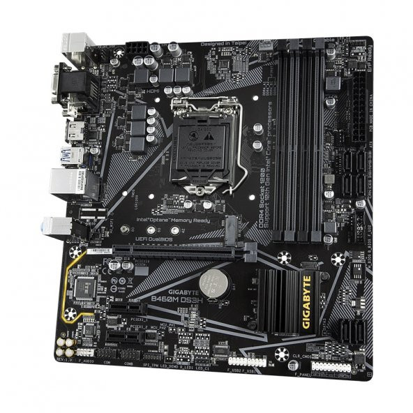 GIGABYTE B460M DS3H DDR4 M2 PCIe NVME HDMI DVI PCIe 16X v3.0 1200p mATX - 4
