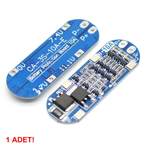 3s 10a Bms Lityum Li-ion Batarya Koruma Kartı - 18650 Li-ion Lipo - Resim 2