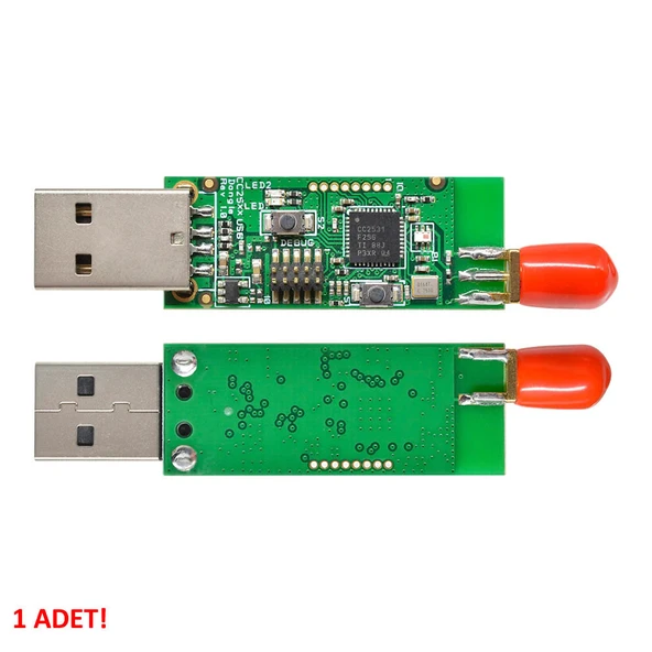 Cc2531 Usb Dongle + Anten 2.4ghz Zigbee Wifi Bluetooth Kablosuz Data Yakalayıcı - Resim 5