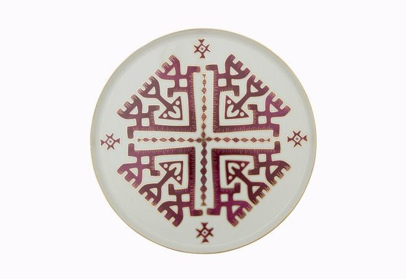 Porland Arabesque Desen6 Düz Tabak 27cm