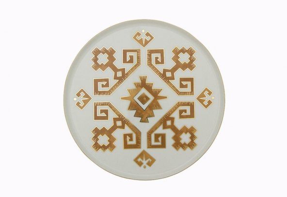 Porland Arabesque Desen1 Düz Tabak 27cm