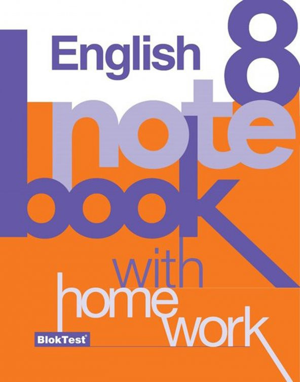 Tudem Bloktest 8 English Note Book With Home Work