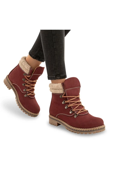 Muya Alegro Anatomik Taban Hakiki Deri Nubuk Kadın Bot - 5