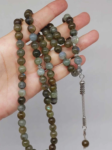 Labradorit Taşı 99luk Tesbih 8mm (4695)