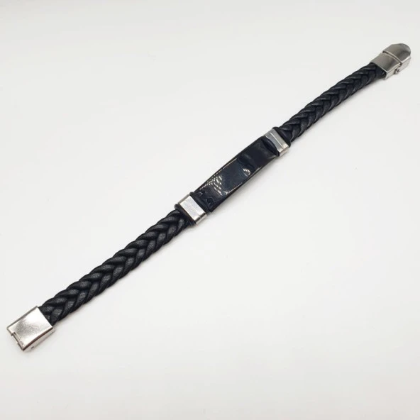 Örgülü Kilitli Erkek Bileklik - 2