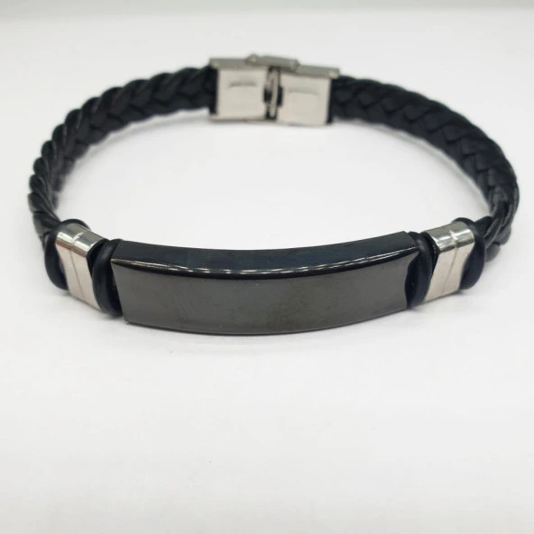 Örgülü Kilitli Erkek Bileklik - 5