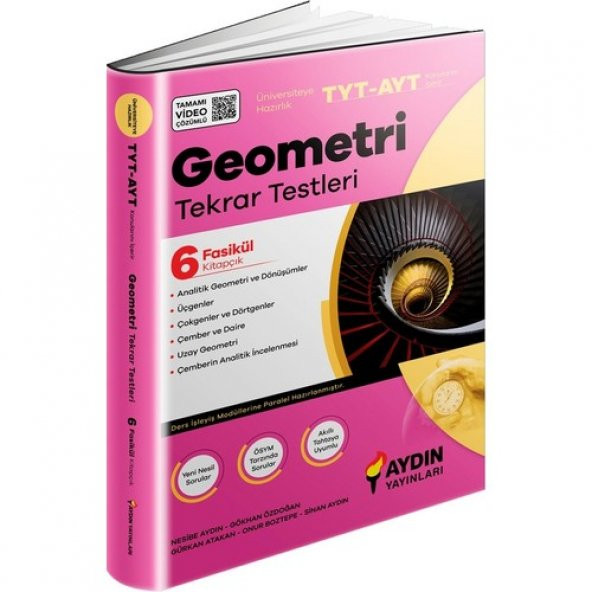 Aydın Yayınları TYT-AYT Geometri Tekrar Testleri