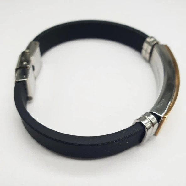 Altın Renk İçinde Merdiven Desen Bileklik - 10