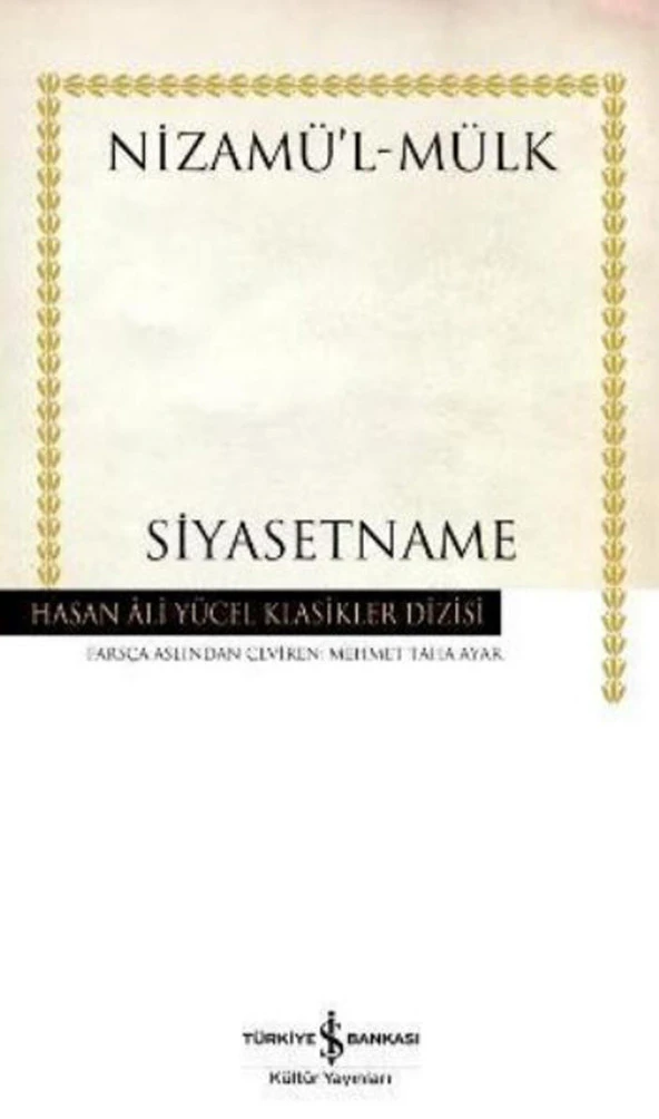 Siyasetname Hasan Ali Yücel Klasikler