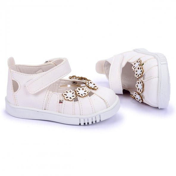 Kiko Kids Ortopedik Kız Çocuk İlk Adım Ayakkabı Şb 750-56 Beyaz