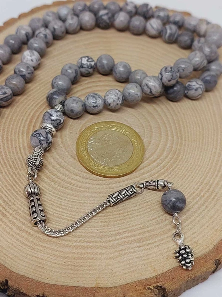 Jasper Taşı 99luk Tesbih 8mm (9808) - Resim 4