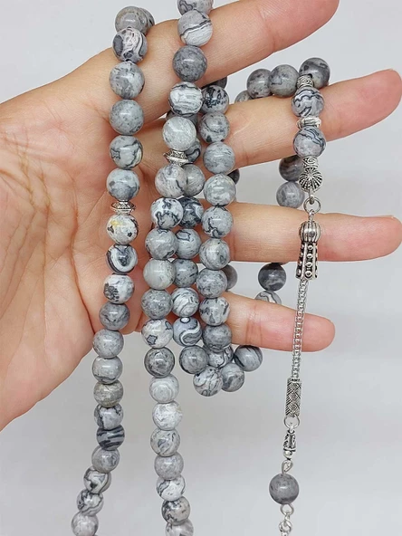 Jasper Taşı 99luk Tesbih 8mm (9808) ürün görseli
