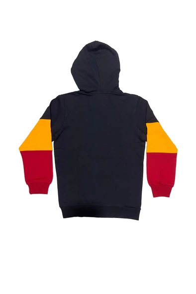 Galatasaray Orijinal Lisanslı Logo Siyah Kapüşonlu Sweat - 2