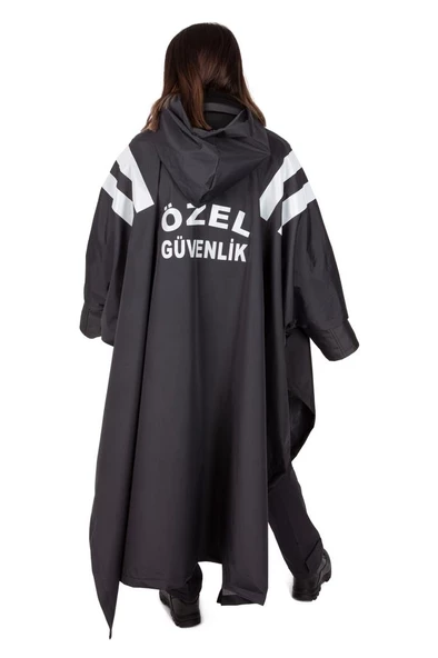 Yeni Tip Kamu Özel Güvenlik Kadın Yağmurluk (Su Geçirmez Panço) - 6