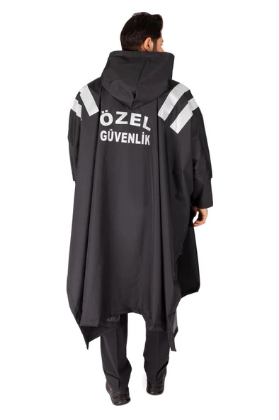 Yeni Tip Kamu Özel Güvenlik Erkek Yağmurluk (Su Geçirmez Panço) - 5