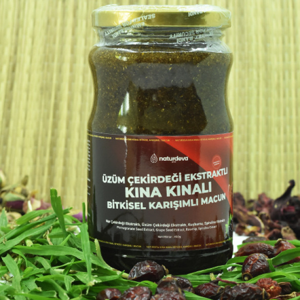 Naturdeva Üzüm Çekirdeği Kınalı Bitkisel Karışımlı Macun 450 gr - 2