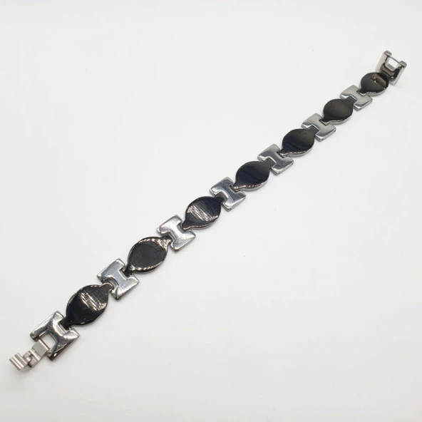 Siyah Beyaz İki Renkli Erkek bilekli - 2