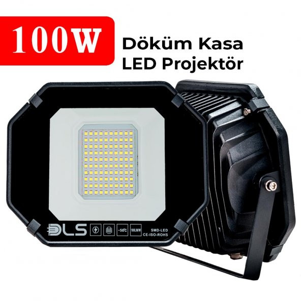 100W Led Projektör Park Bahçe Çevre Site Bina Tabela Dış Mekan Led Lamba