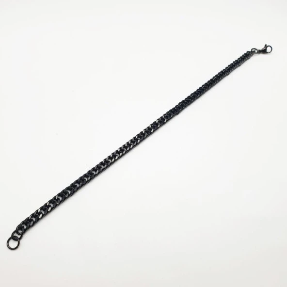 Siyah Renk Çelik Bileklik - 8