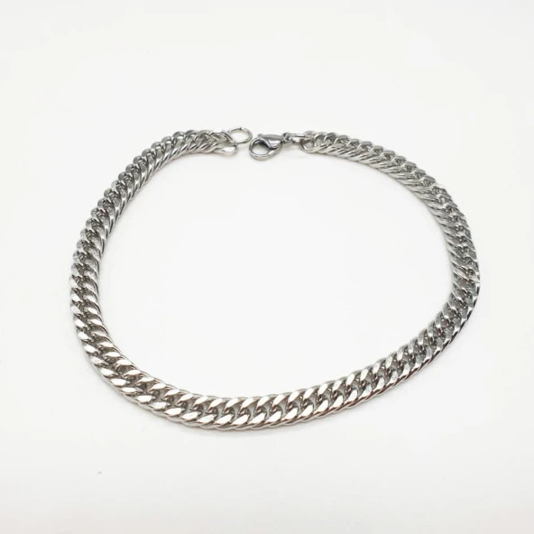 Gümüş Rengi Çelik Bileklik - 6