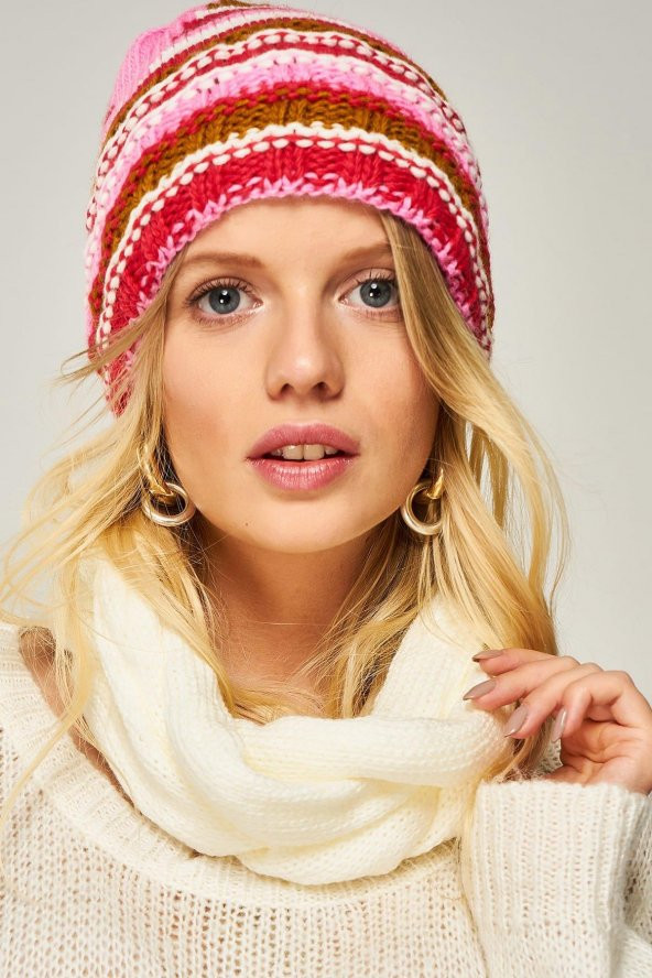 Forum Fashion B002 Triko Saç Örgülü Boyunluk - 8