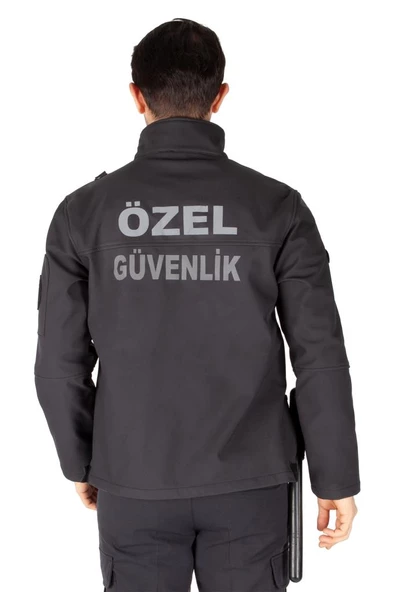 Yeni Tip Kamu Özel Güvenlik Erkek Softshell Mont - 5